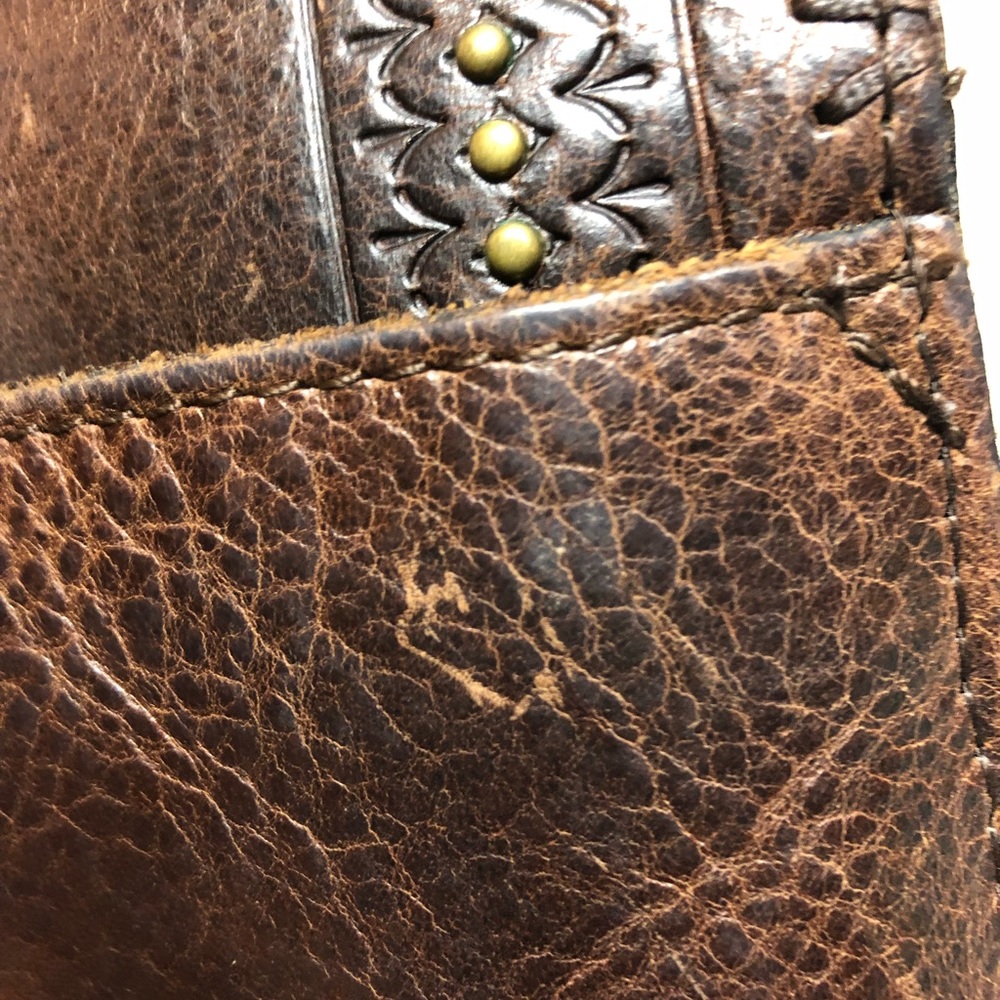 PATRICIA NASH Beaumont Distressed Vintage Collection leather crossbody b… - Picture 12 of 15